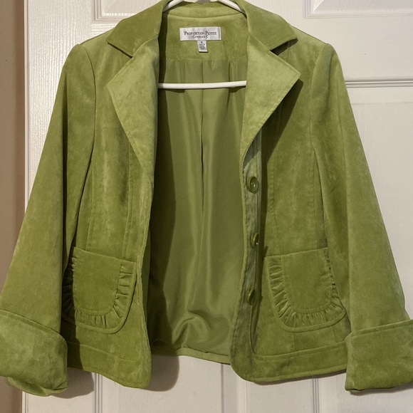 Proportion Petite by Conrad C Faux Suede Jacket Size 8 - Picture 8 of 8
